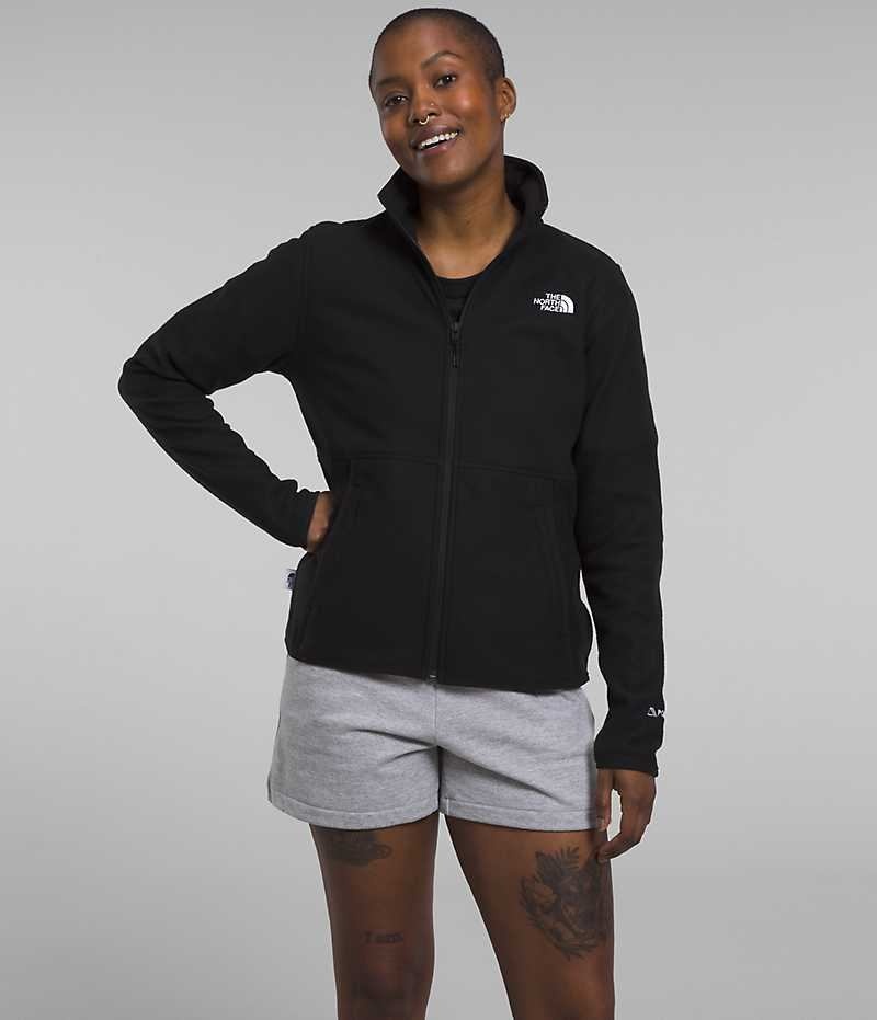 Black The North Face Alpine Polartec® 100 Women\'s Fleece Jacket | MALAYSIA JSAYIM