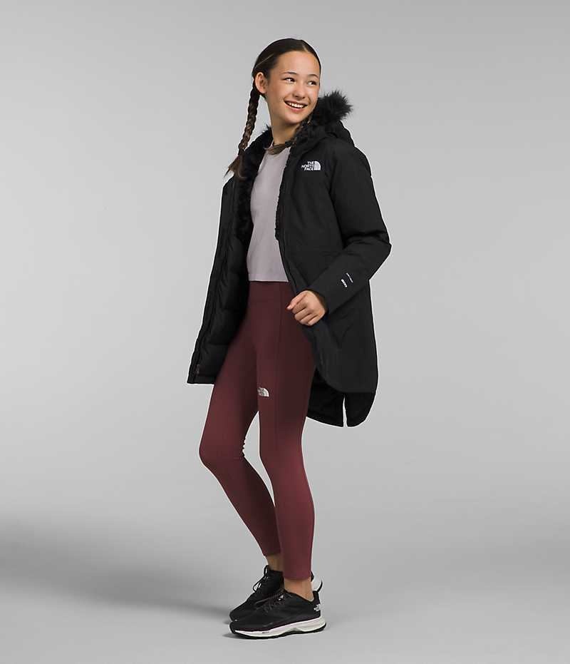 Black The North Face Arctic Girls' Coat | MALAYSIA AUTCWS