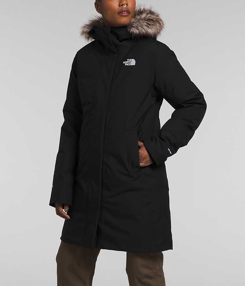 Black The North Face Arctic Women's Coat | MALAYSIA JTQLFO