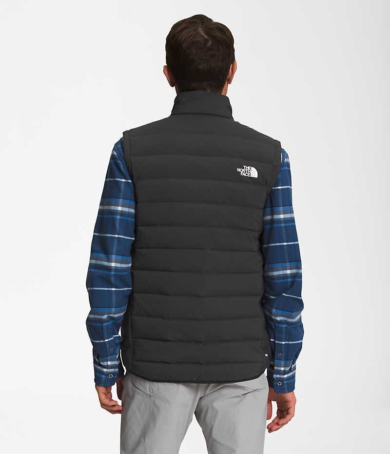 Black The North Face Belleview Stretch Men's Down Vest | MALAYSIA VZBLCQ