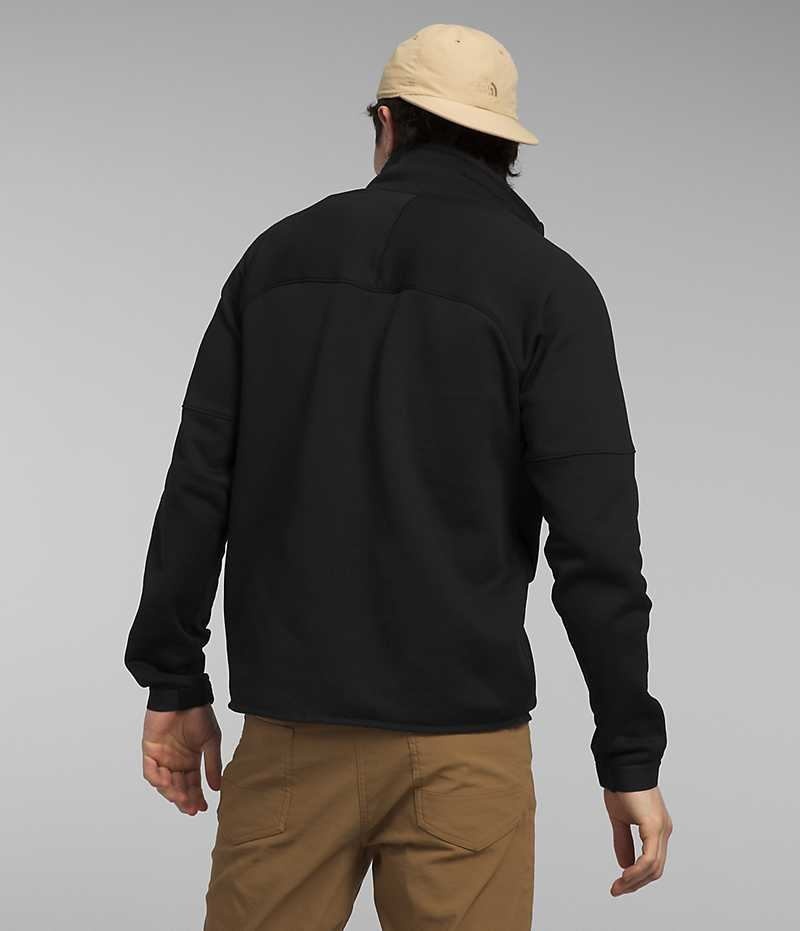 Black The North Face Canyonlands High Altitude ½-Zip Men's Pullover | MALAYSIA JHEFRI