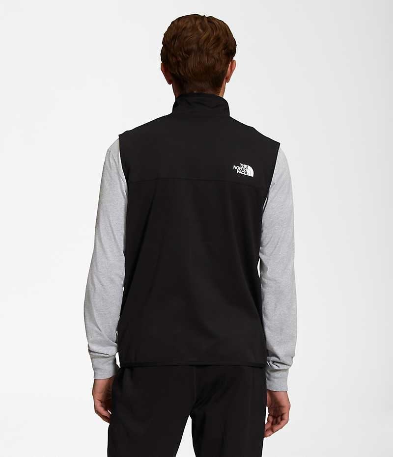 Black The North Face Canyonlands Men's Vest | MALAYSIA EDXZBF