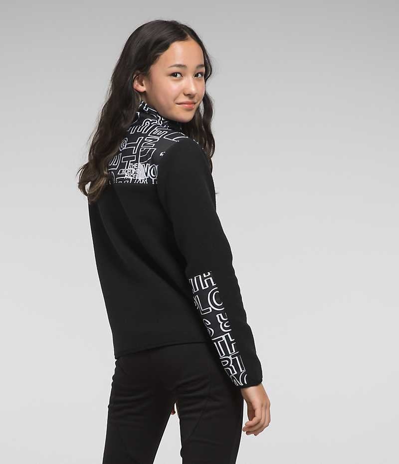 Black The North Face Denali Girls' Fleece Jacket | MALAYSIA CIFZBT