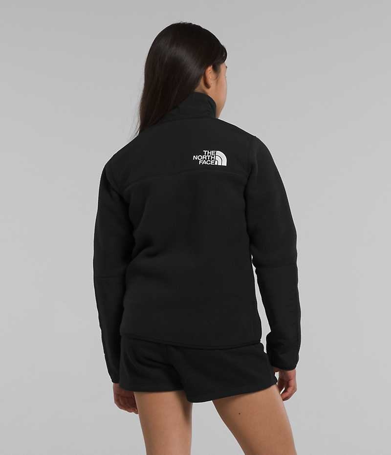 Black The North Face Denali Girls' Fleece Jacket | MALAYSIA VHJFOQ