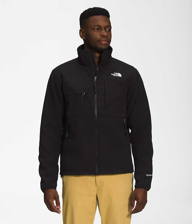 Black The North Face Denali Men\'s Fleece Jacket | MALAYSIA WNHKCX