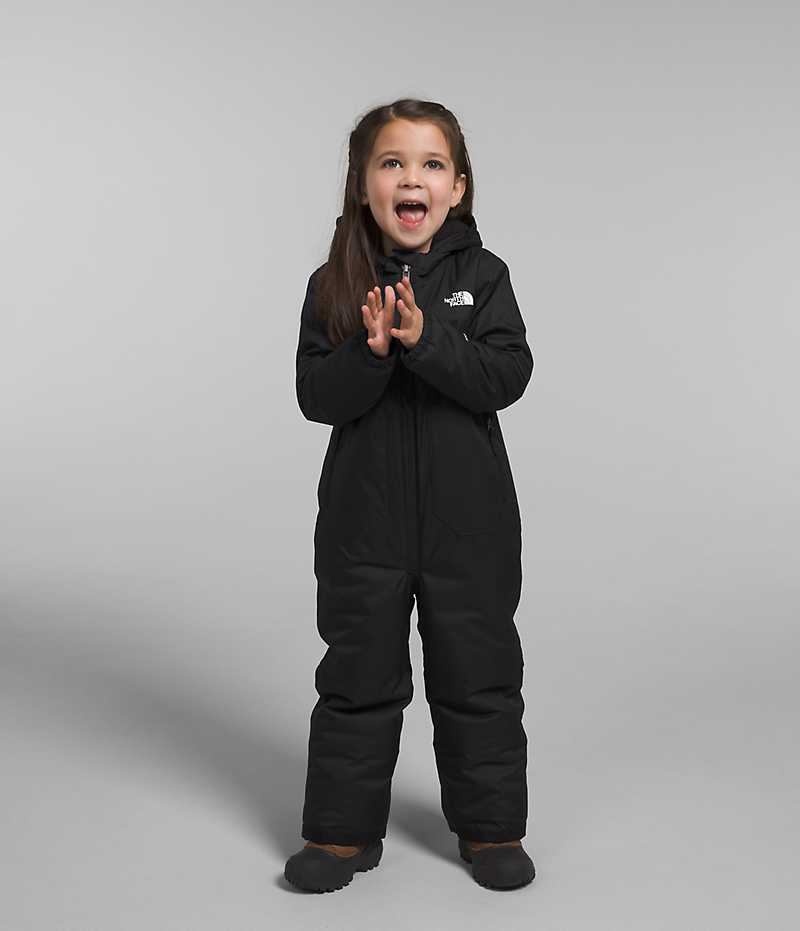 Black The North Face Freedom Snow Suit Girls\' Puffer Jacket | MALAYSIA HCPSLG