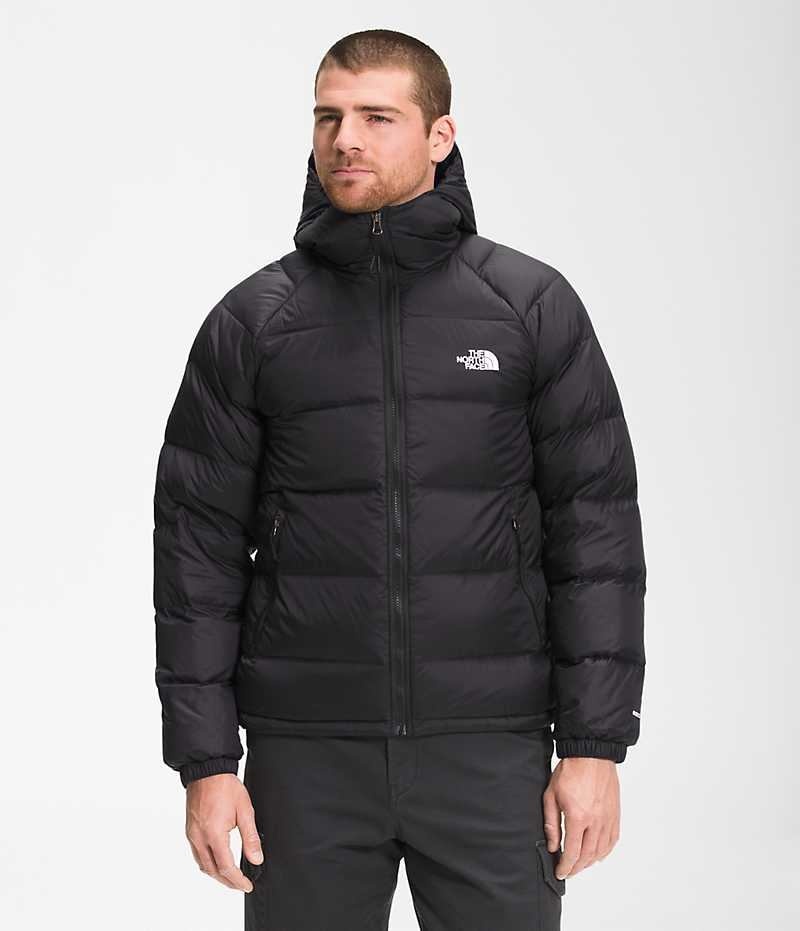 Black The North Face Hydrenalite™ Hoodie Men\'s Puffer Jacket | MALAYSIA VCIDGE