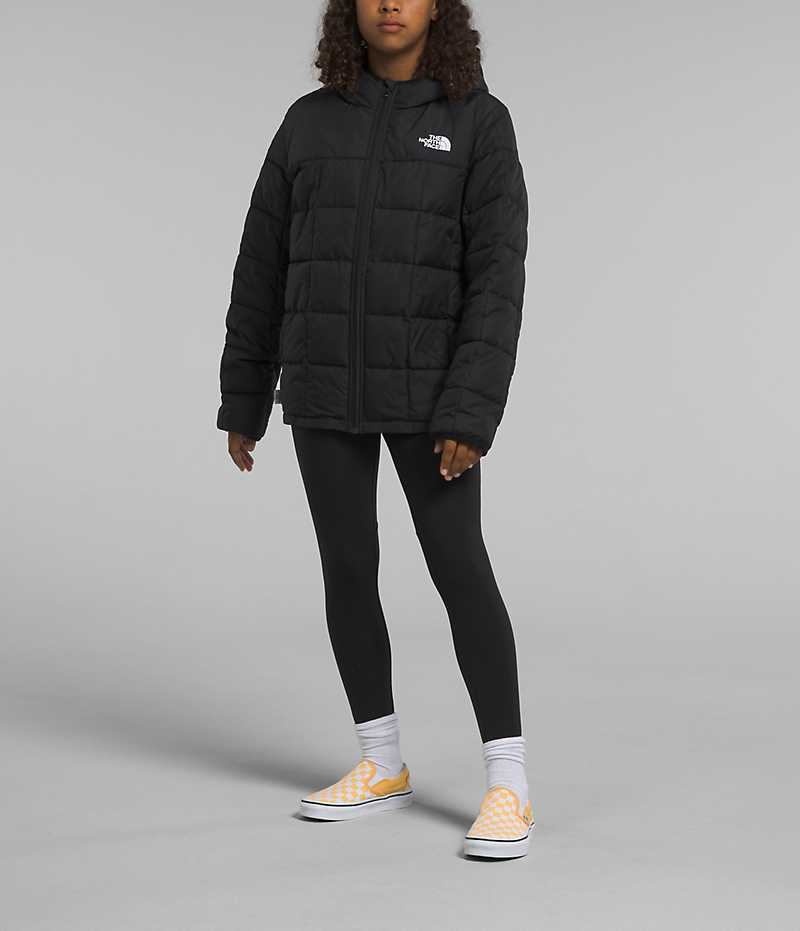 Black The North Face Lhotse Girls\' Puffer Jacket | MALAYSIA DAZWBL