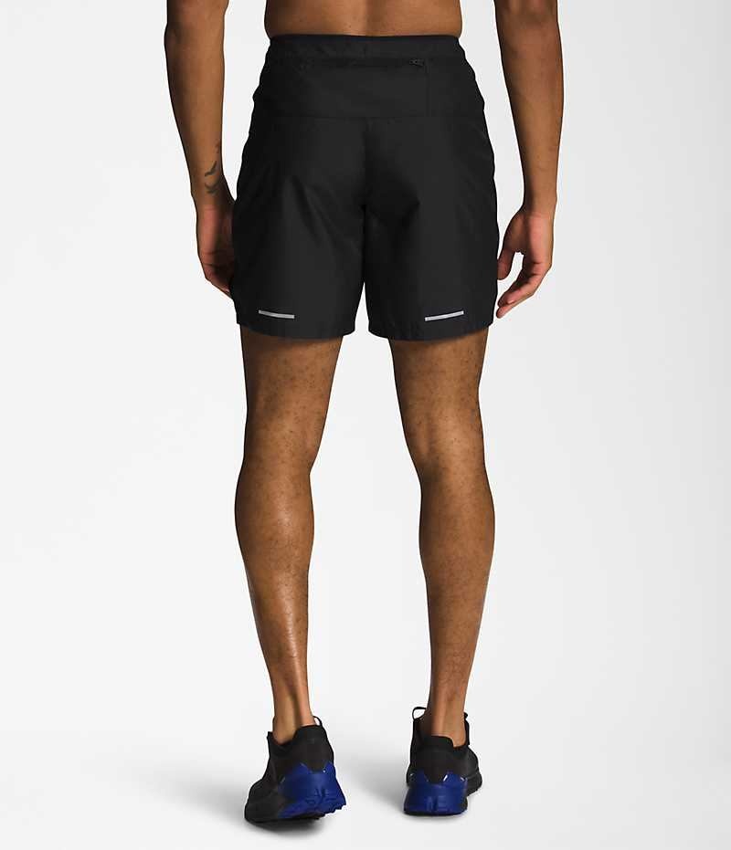 Black The North Face Limitless Run Men's Shorts | MALAYSIA QSYUAV