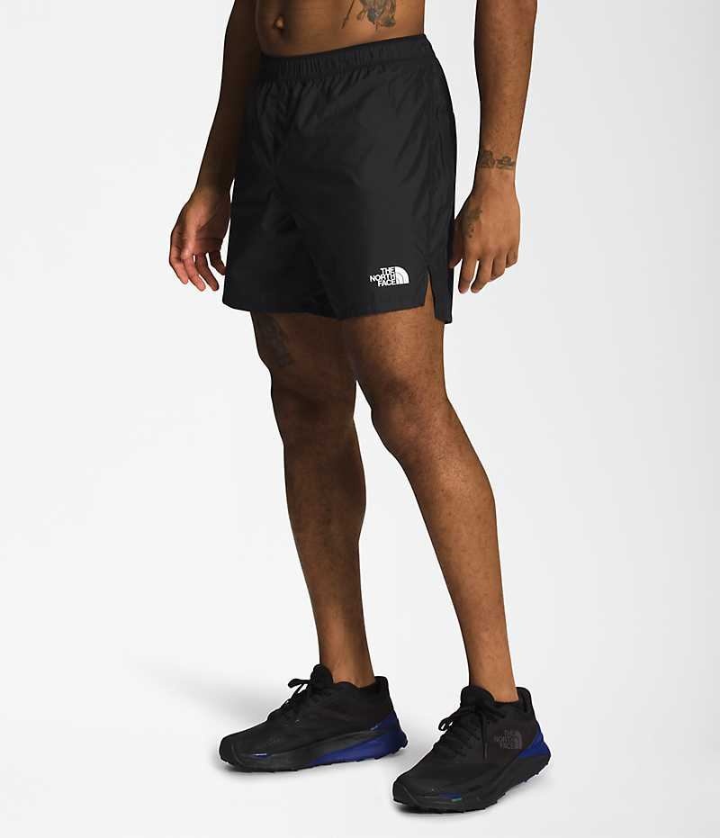 Black The North Face Limitless Run Men's Shorts | MALAYSIA QSYUAV