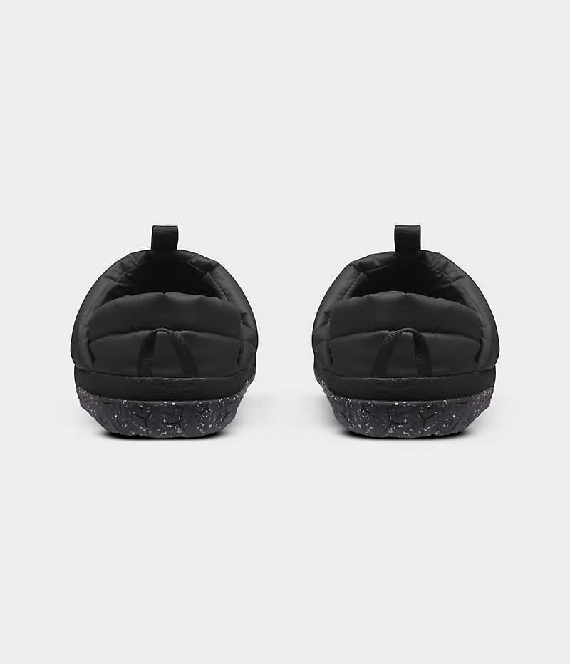 Black The North Face Nuptse Men's Mules | MALAYSIA UIGLOA