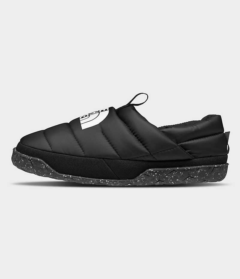 Black The North Face Nuptse Women\'s Mules | MALAYSIA QXRPSU