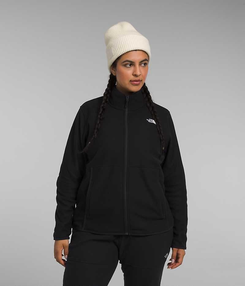 Black The North Face Plus Alpine Polartec® 100 Women\'s Fleece Jacket | MALAYSIA TOWELS