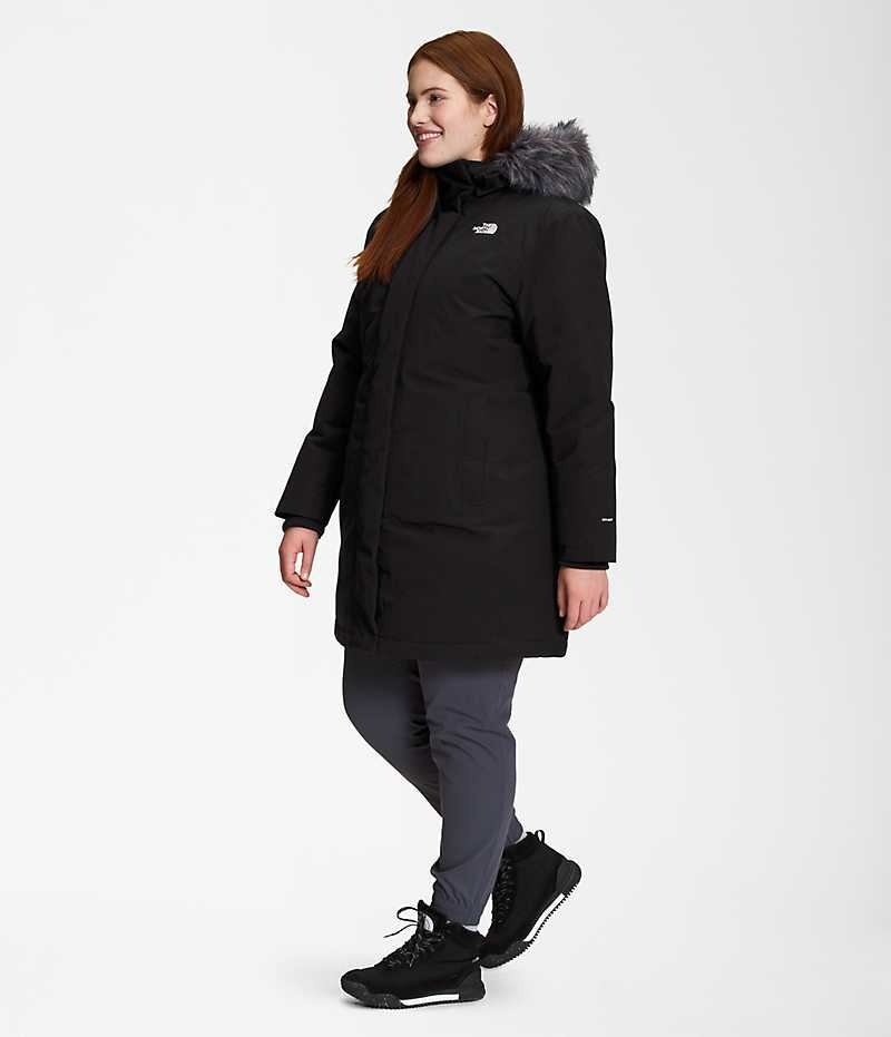 Black The North Face Plus Arctic Women's Coat | MALAYSIA WQZUFS