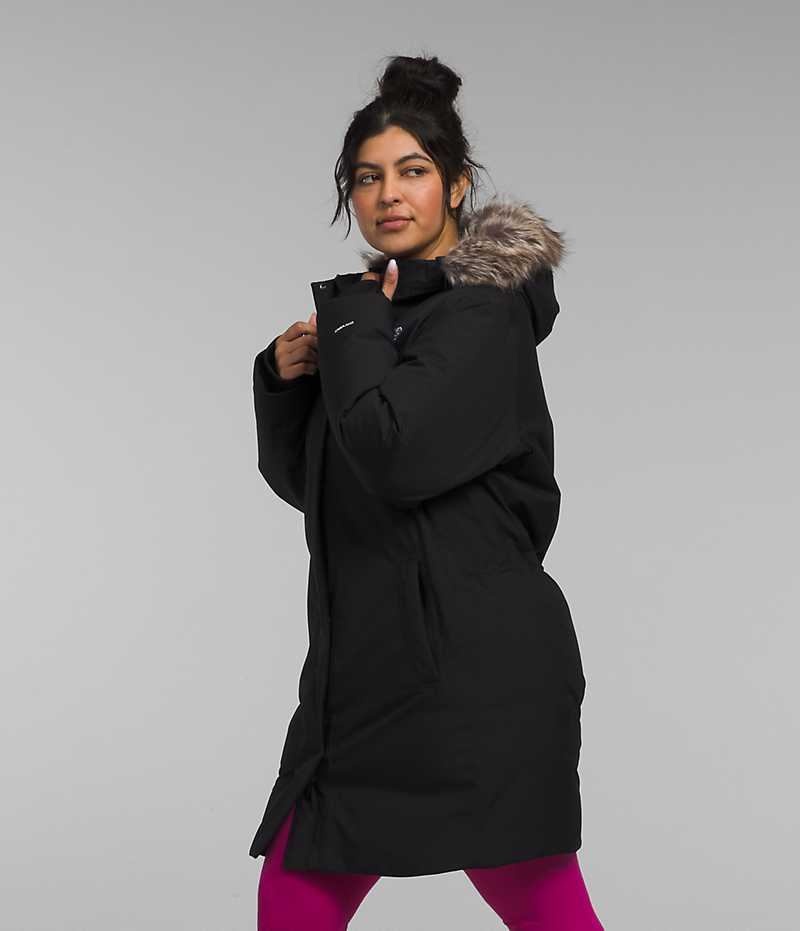 Black The North Face Plus Arctic Women's Coat | MALAYSIA TYJIGB