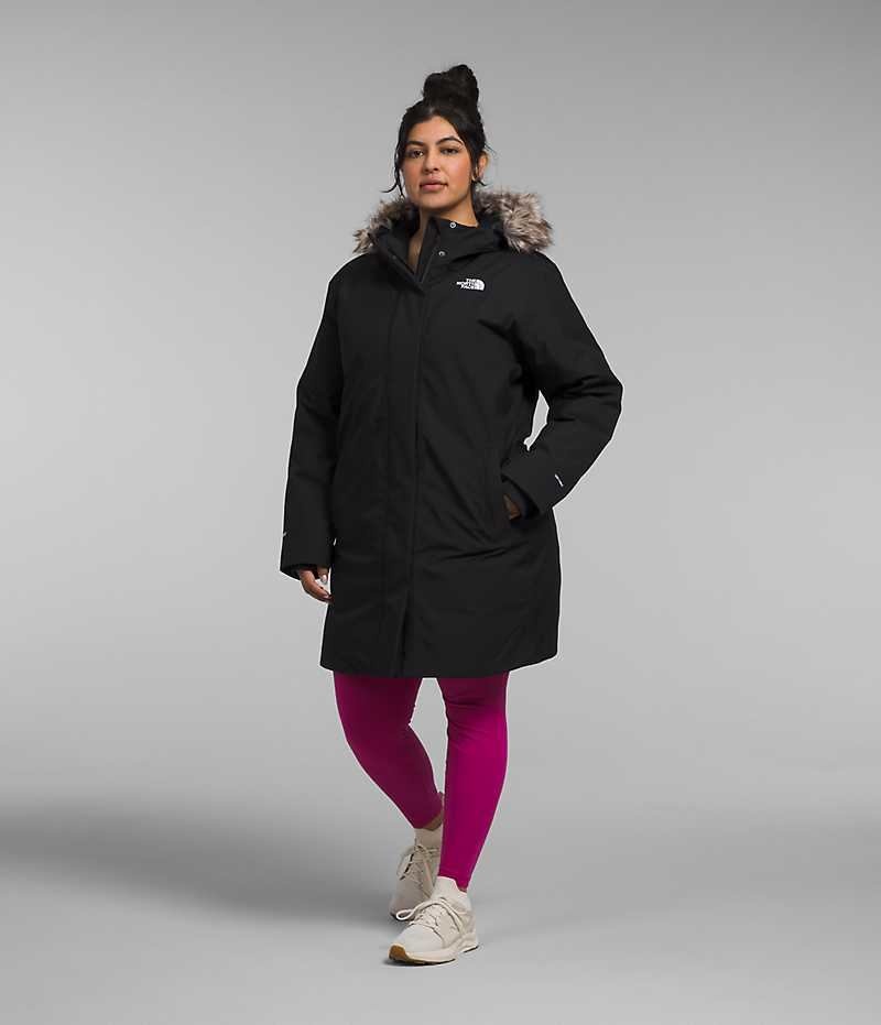 Black The North Face Plus Arctic Women\'s Coat | MALAYSIA TYJIGB