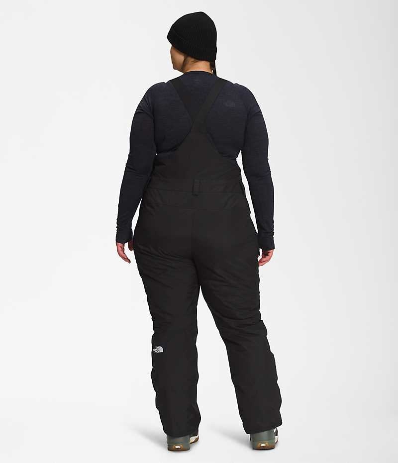 Black The North Face Plus Freedom Insulated Women's Bib Pants | MALAYSIA LZNASY