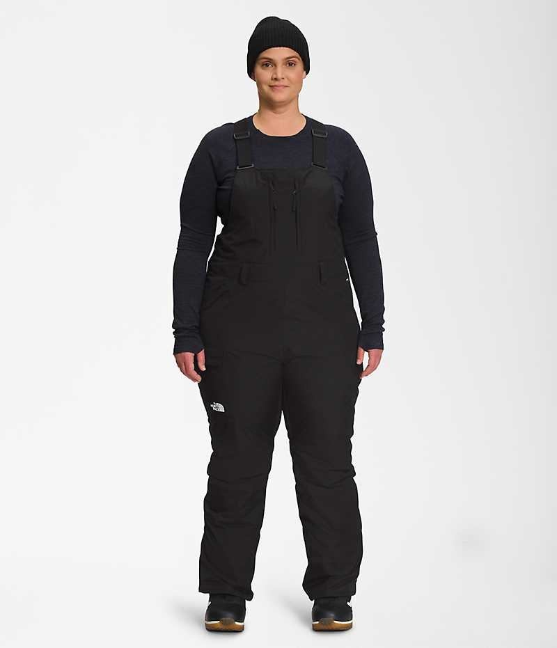 Black The North Face Plus Freedom Insulated Women\'s Bib Pants | MALAYSIA LZNASY