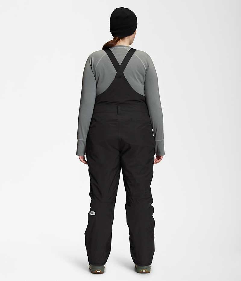 Black The North Face Plus Freedom Women's Bib Pants | MALAYSIA CWGSYF