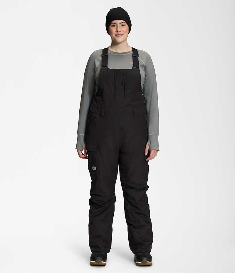 Black The North Face Plus Freedom Women\'s Bib Pants | MALAYSIA CWGSYF