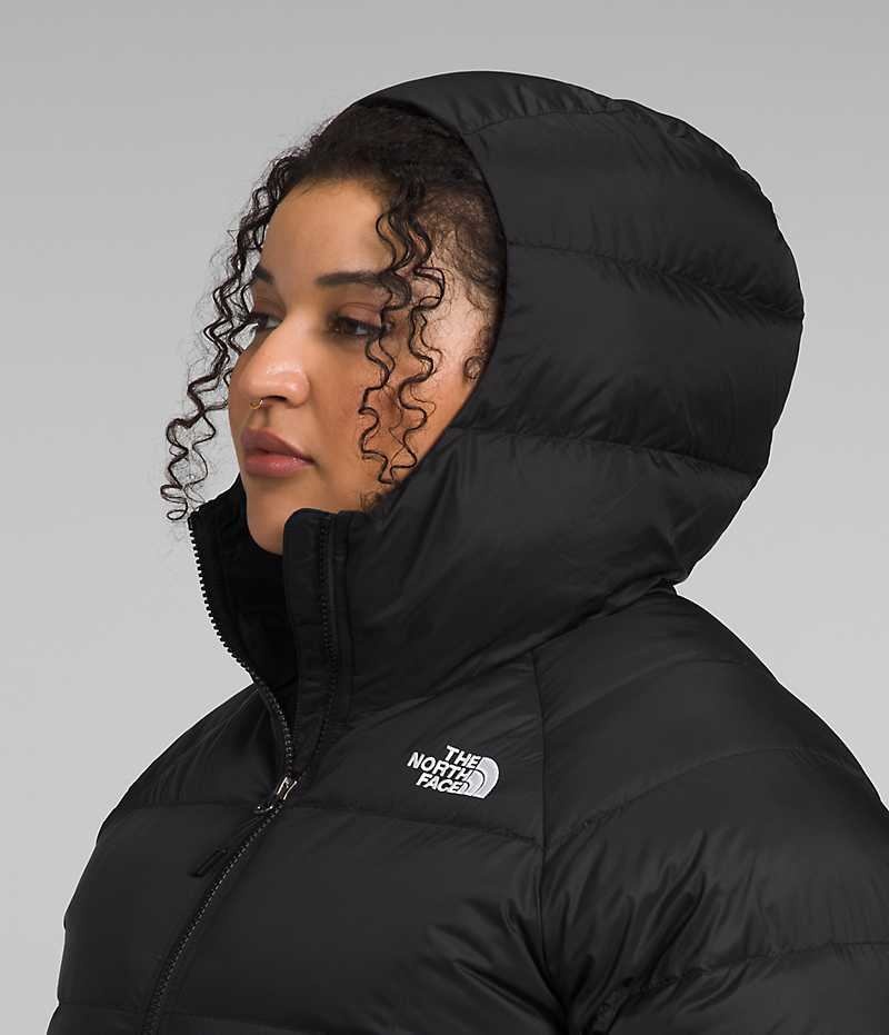 Black The North Face Plus Hydrenalite™ Hoodie Women's Puffer Jacket | MALAYSIA GWPAFM