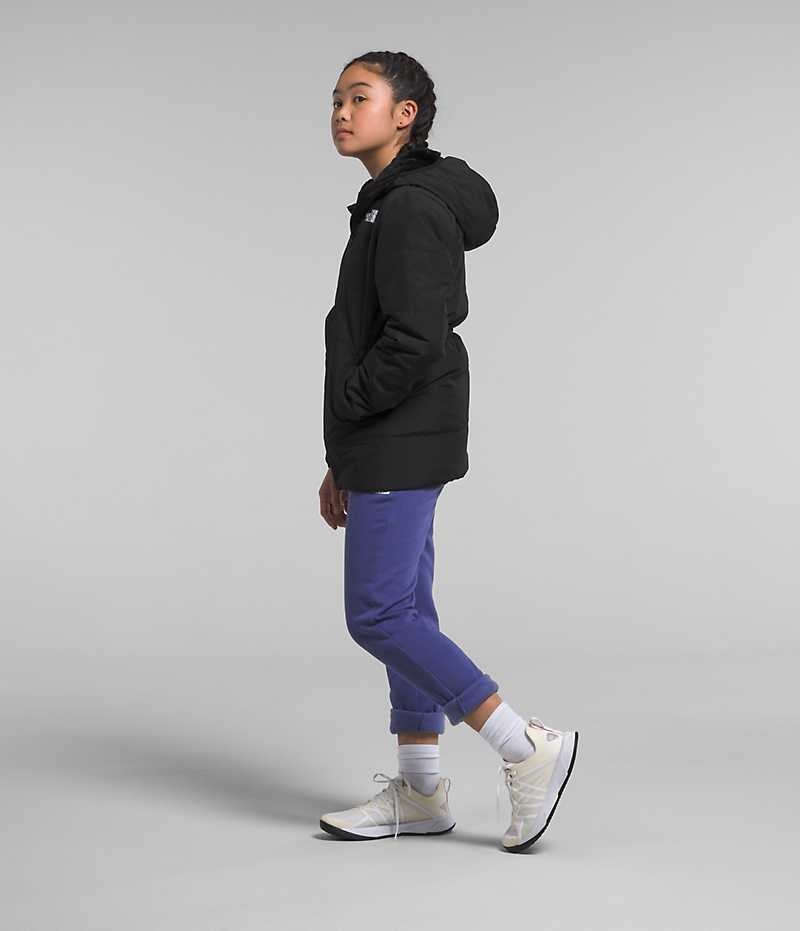 Black The North Face Reversible Mossbud Girls' Coat | MALAYSIA JPYZTL