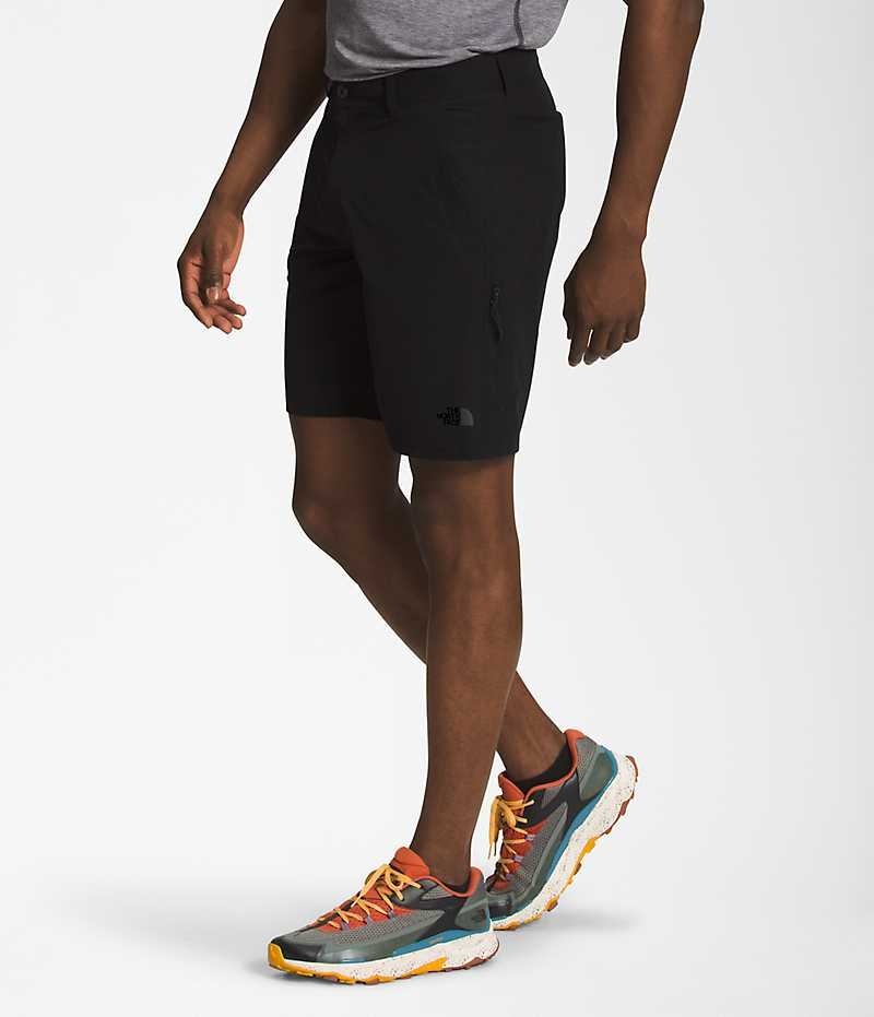 Black The North Face Rolling Sun Packable Men's Shorts | MALAYSIA GCBQUS