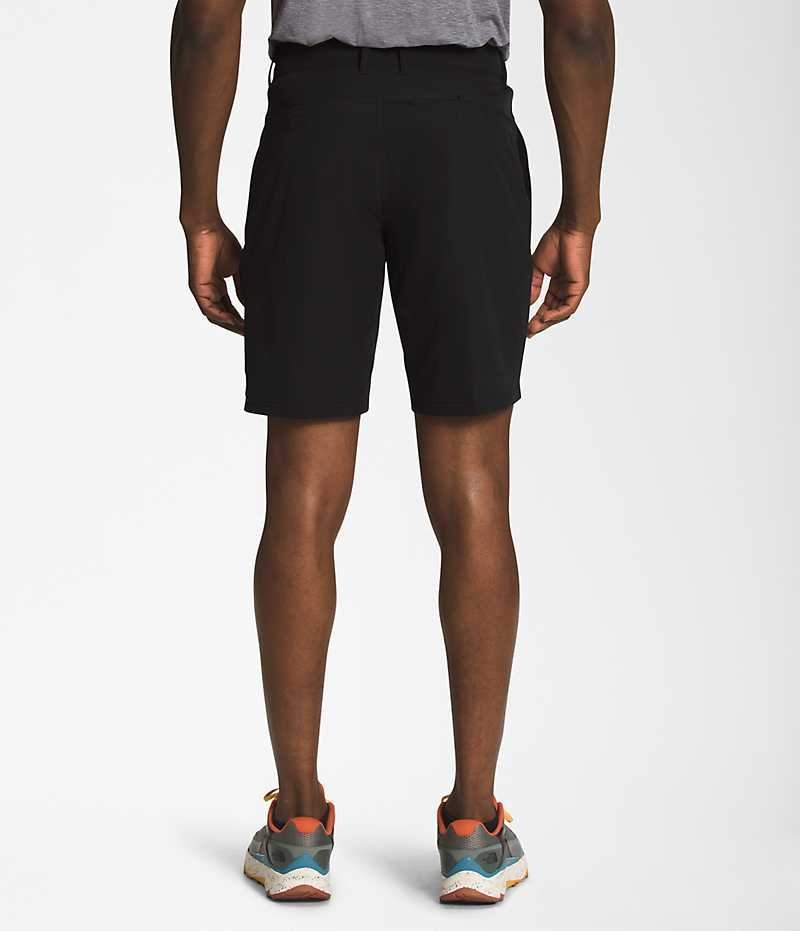 Black The North Face Rolling Sun Packable Men's Shorts | MALAYSIA GCBQUS