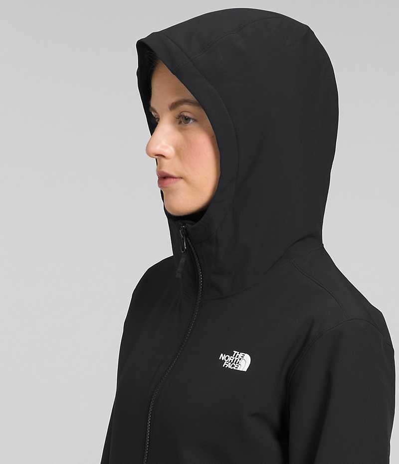 Black The North Face Shelbe Raschel Hoodie Women's Softshell Jacket | MALAYSIA TAEFLM