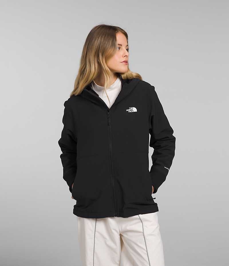 Black The North Face Shelbe Raschel Hoodie Women\'s Softshell Jacket | MALAYSIA TAEFLM