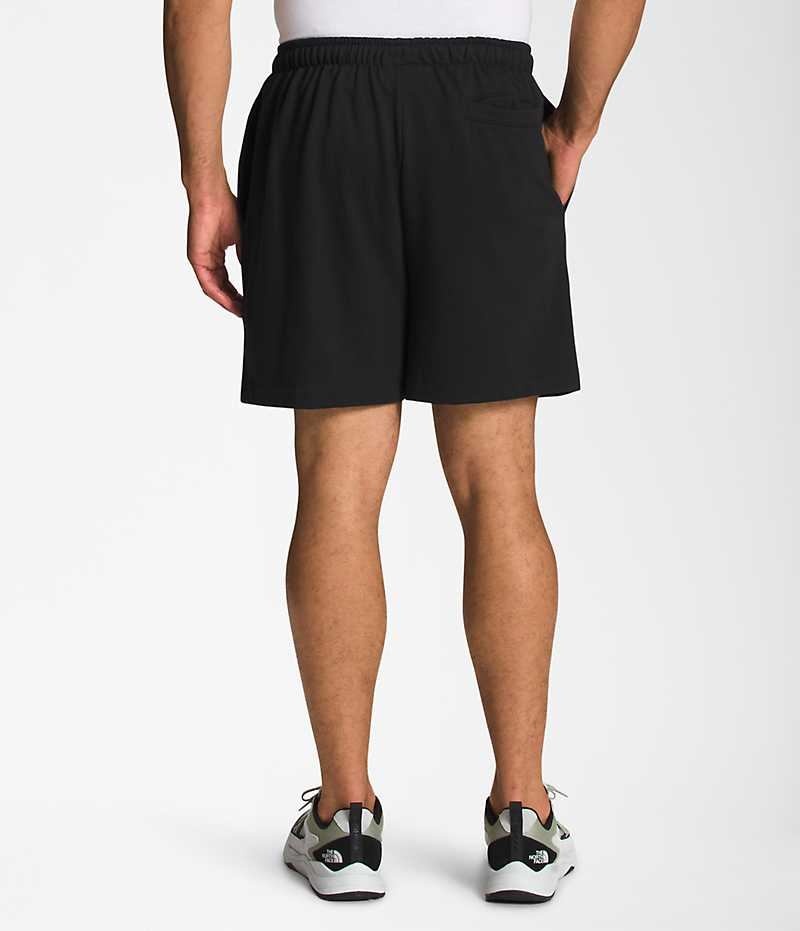 Black The North Face Simple Logo Fleece Men's Shorts | MALAYSIA XNMEPS