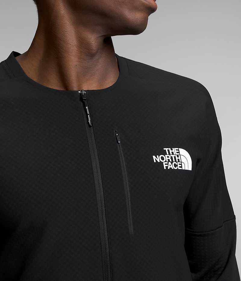 Black The North Face Summit Series Altimetro ¾-Zip Top Men's Sweatshirt | MALAYSIA APSBIM