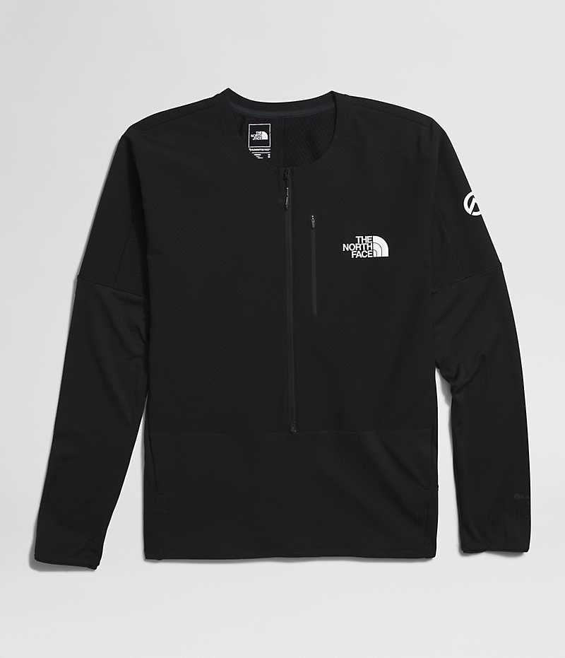 Black The North Face Summit Series Altimetro ¾-Zip Top Men's Sweatshirt | MALAYSIA APSBIM