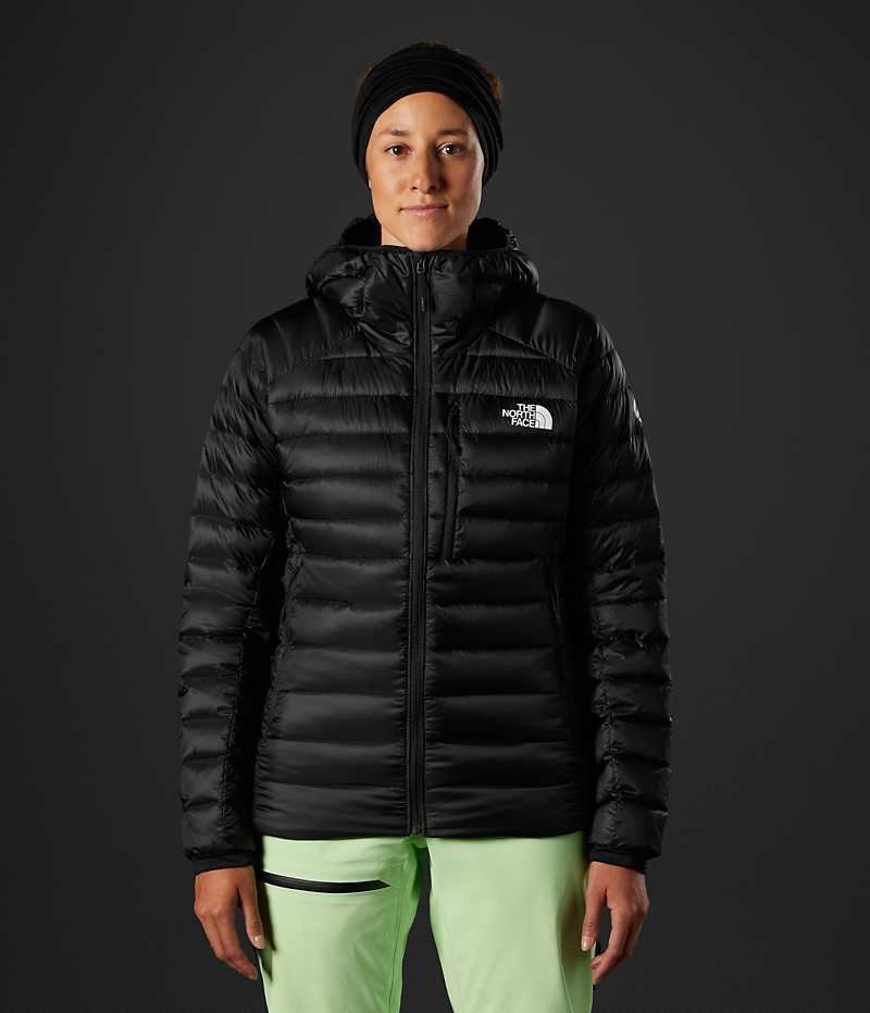 Black The North Face Summit Series Breithorn Hoodie Women\'s Puffer Jacket | MALAYSIA STZWRL