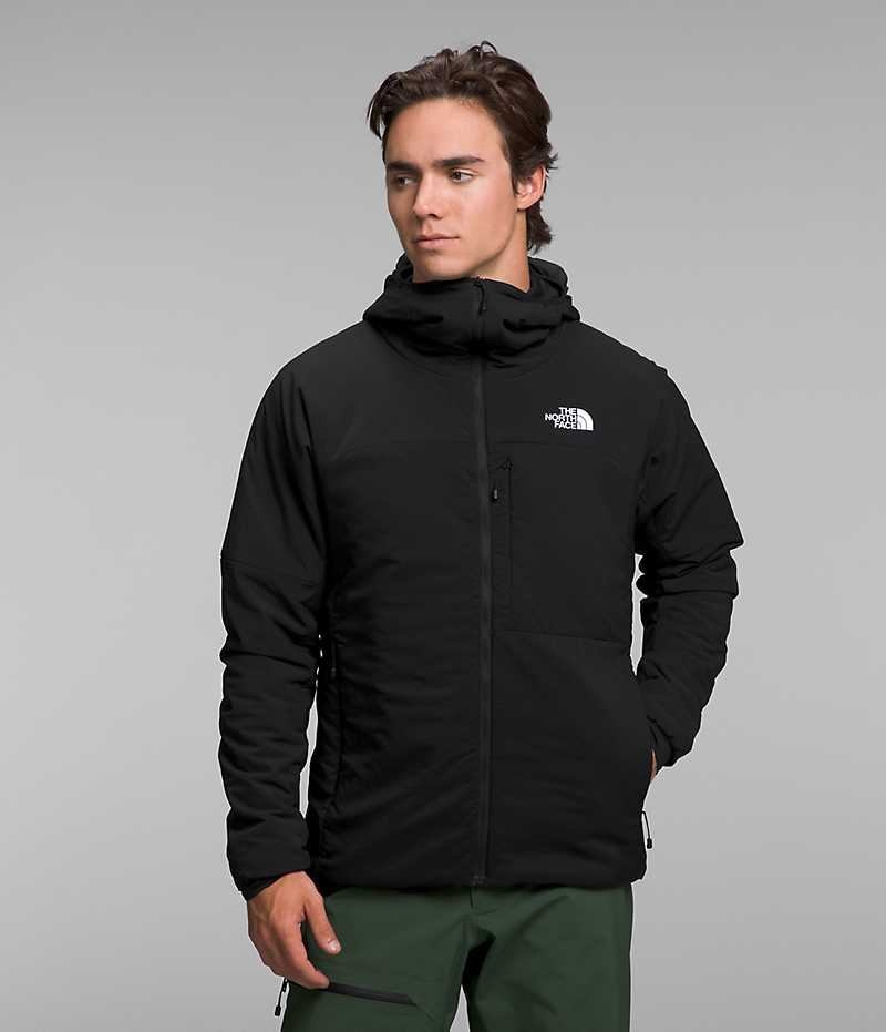 Black The North Face Summit Series Casaval Men\'s Hooded Jacket | MALAYSIA OMVZNE