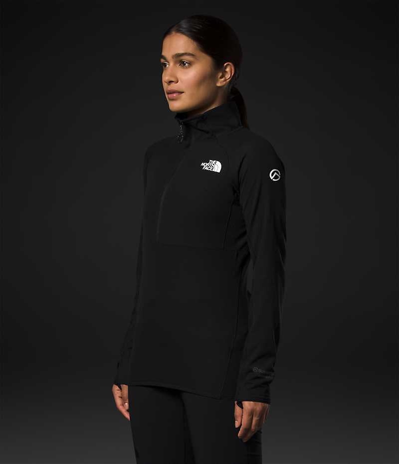 Black The North Face Summit Series FUTUREFLEECE™ LT ½-Zip Women's Sweatshirt | MALAYSIA GJHMWO