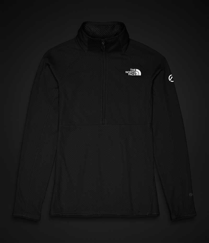 Black The North Face Summit Series FUTUREFLEECE™ LT ½-Zip Women's Sweatshirt | MALAYSIA GJHMWO