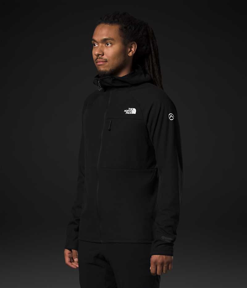 Black The North Face Summit Series FUTUREFLEECE™ Full-Zip Hoodie Men's Fleece Jacket | MALAYSIA EAPIVZ