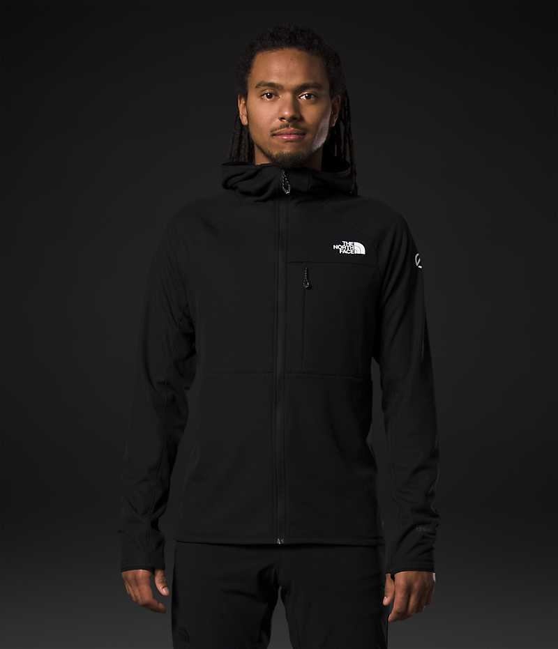 Black The North Face Summit Series FUTUREFLEECE™ Full-Zip Hoodie Men\'s Fleece Jacket | MALAYSIA EAPIVZ