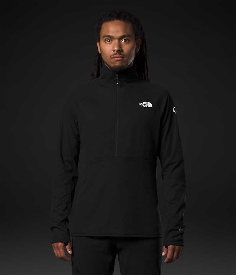 Black The North Face Summit Series FUTUREFLEECE™ LT ½-Zip Men\'s Pullover | MALAYSIA QAJGHY