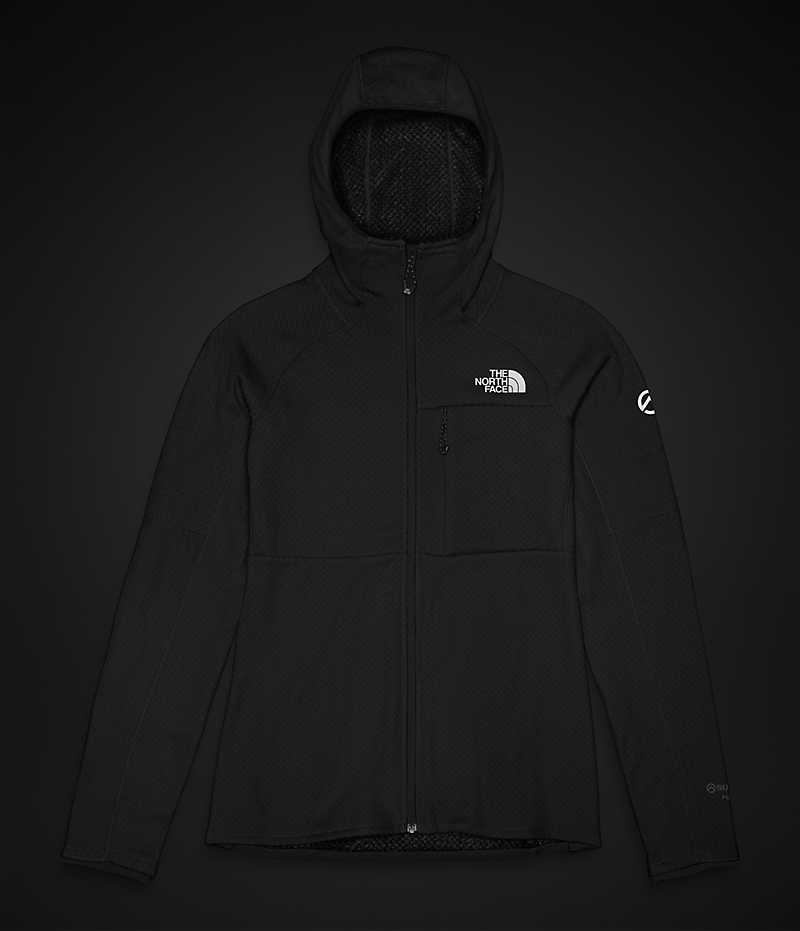 Black The North Face Summit Series FUTUREFLEECE™ Full-Zip Hoodie Women's Fleece Jacket | MALAYSIA XHEDYT