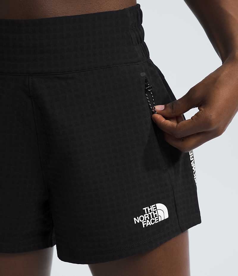 Black The North Face Tekware™ Grid Women's Shorts | MALAYSIA BYPQNV