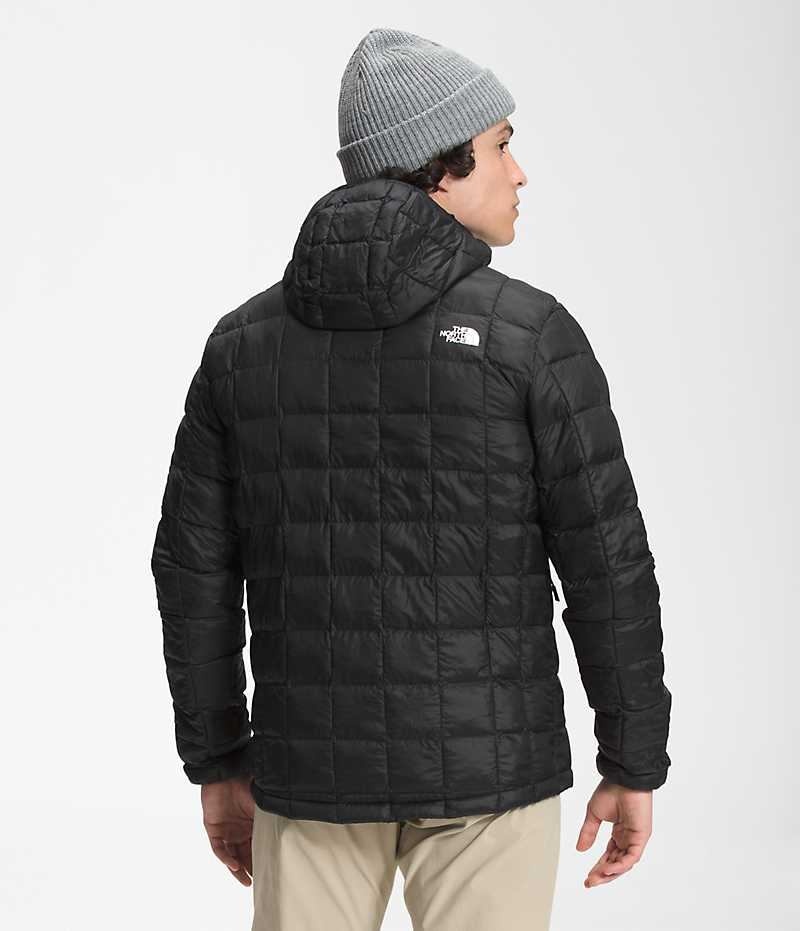 Black The North Face ThermoBall™ Eco Hoodie 2.0 Men's Puffer Jacket | MALAYSIA BUHPZI