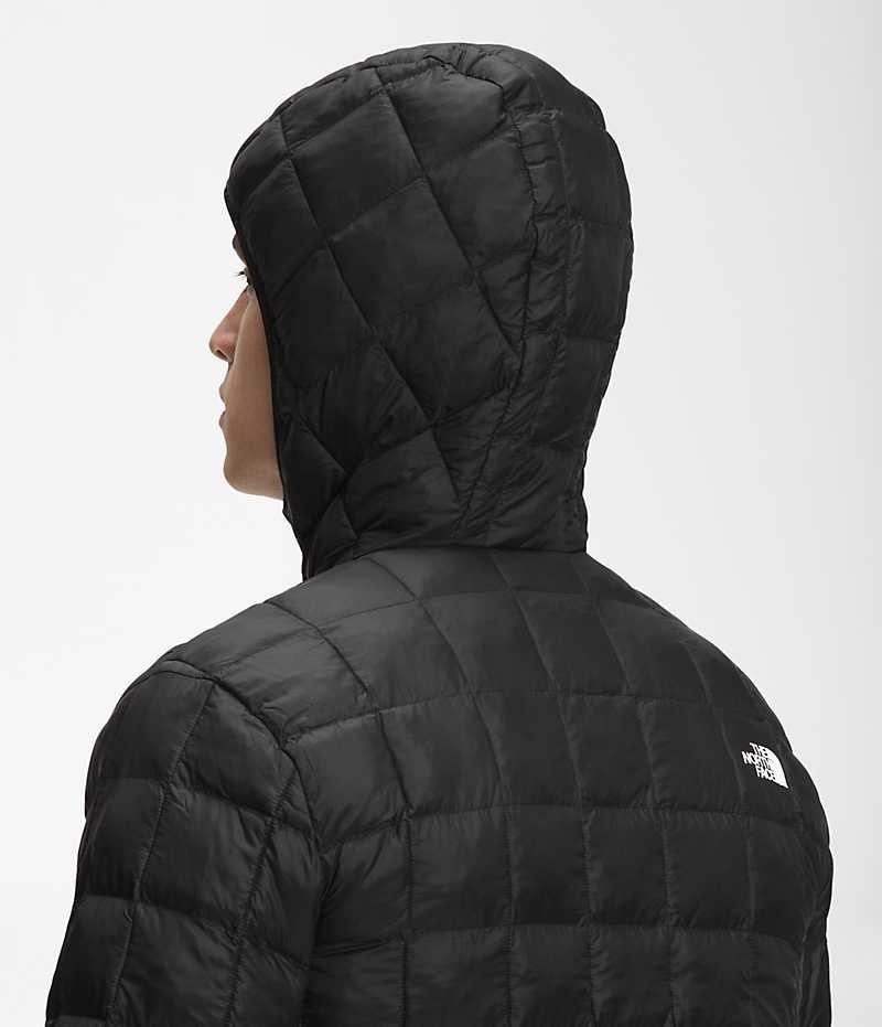 Black The North Face ThermoBall™ Eco Hoodie 2.0 Men's Puffer Jacket | MALAYSIA BUHPZI