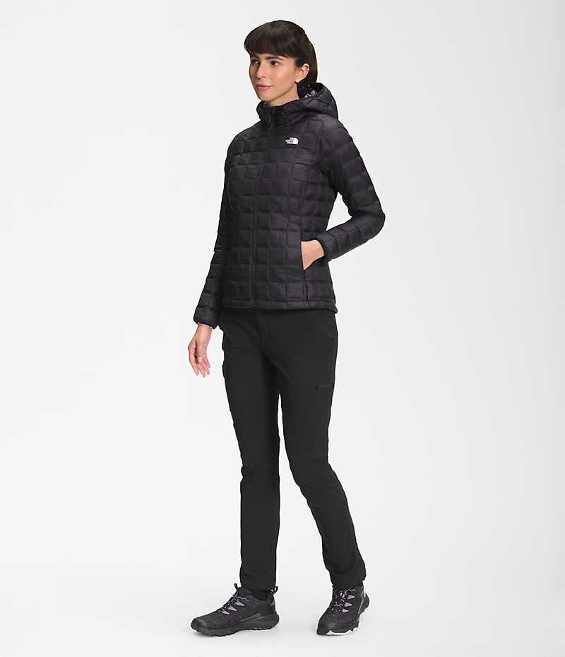 Black The North Face ThermoBall™ Eco Hoodie 2.0 Women's Puffer Jacket | MALAYSIA LJBRAO