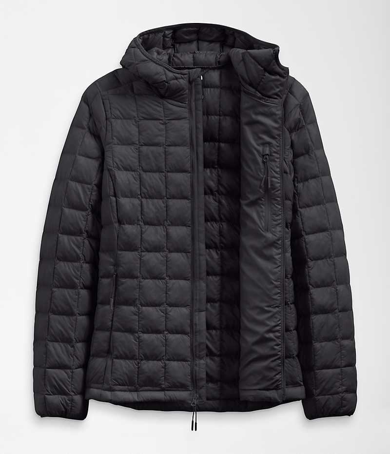 Black The North Face ThermoBall™ Eco Hoodie 2.0 Women's Puffer Jacket | MALAYSIA LJBRAO