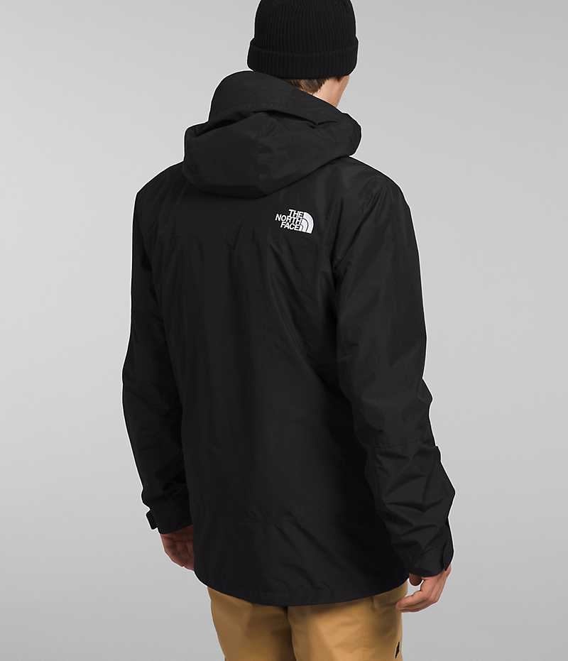 Black The North Face ThermoBall™ Eco Snow Triclimate® Men's Hooded Jacket | MALAYSIA EADJWC