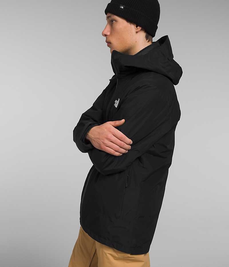 Black The North Face ThermoBall™ Eco Snow Triclimate® Men's Hooded Jacket | MALAYSIA EADJWC