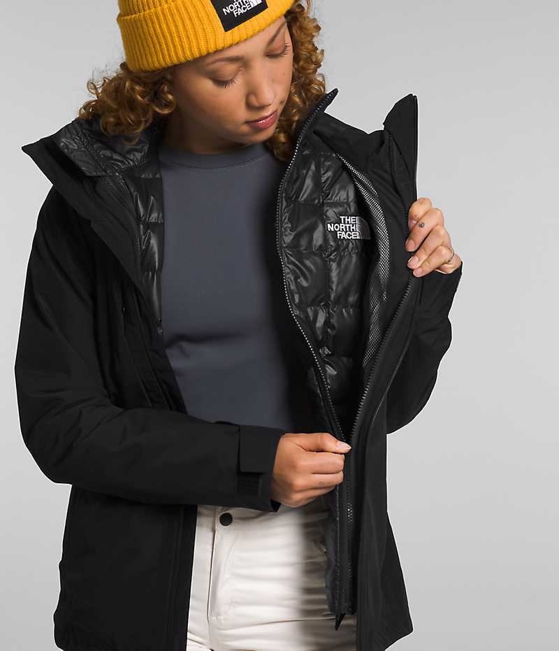 Black The North Face ThermoBall™ Eco Snow Triclimate® Women's Insulated Jacket | MALAYSIA PVILKH