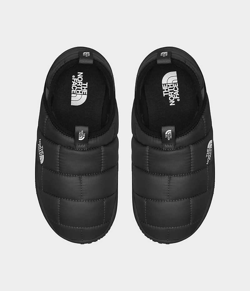 Black The North Face ThermoBall™ Traction II Girls' Mules | MALAYSIA GFHXZB